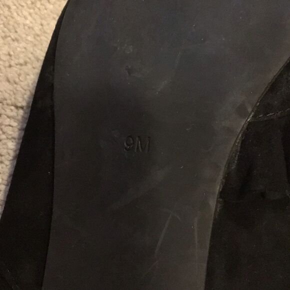 Jeffrey Campbell Black Ruffled Suede Mules - Picture 4 of 5